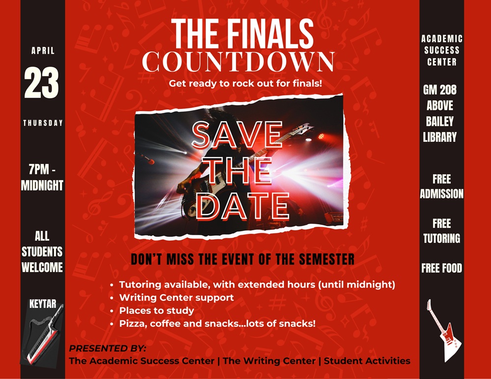 Advertisement for the Winter 2026 Finals Countdown Event
