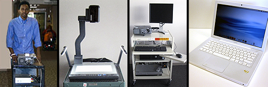 A composite image of Classroom technologies