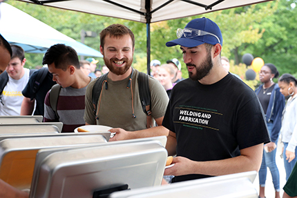 The Division of Advanced Technologies and Public Service Careers held its annual Kick Start 'N' Back To School BBQ event Aug. 27 in front of the Occupational Education Building.