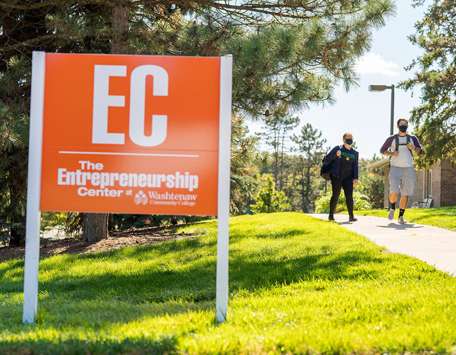Entrepreneurship Center sign