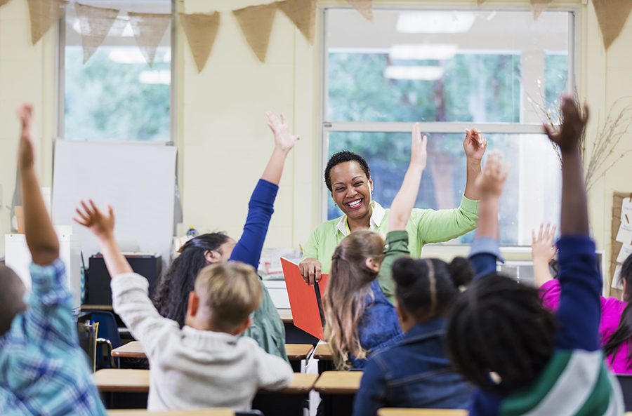 Teacher in classroom